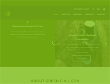 Tablet Screenshot of greencivilcon.com.au